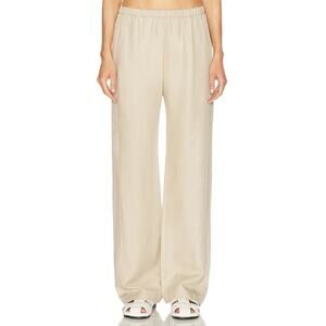 Enza Costa 'Twill' Beige Tencel Everywhere Pant Size 1 / S